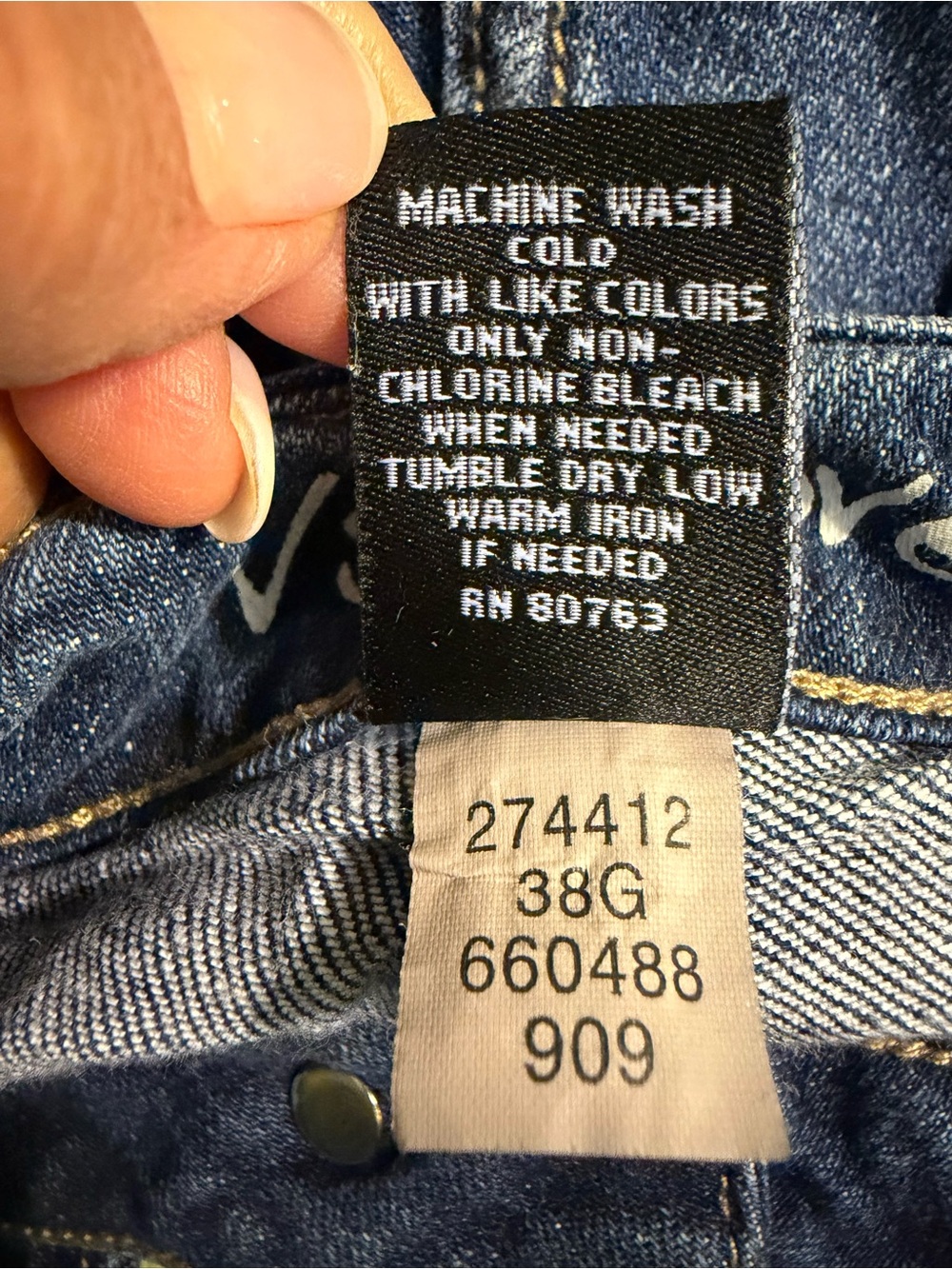 Victoria's Secret Love Distressed Boot Cut Jeans - Picture 4 of 8